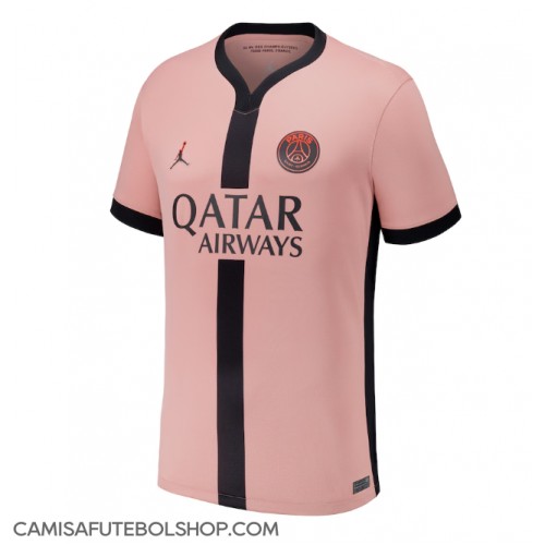 Camisa de time de futebol Paris Saint-Germain Replicas 3º Equipamento 2024-25 Manga Curta